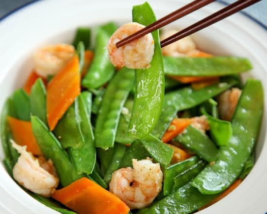 F2 Shrimp with snow peas 荷兰豆虾仁